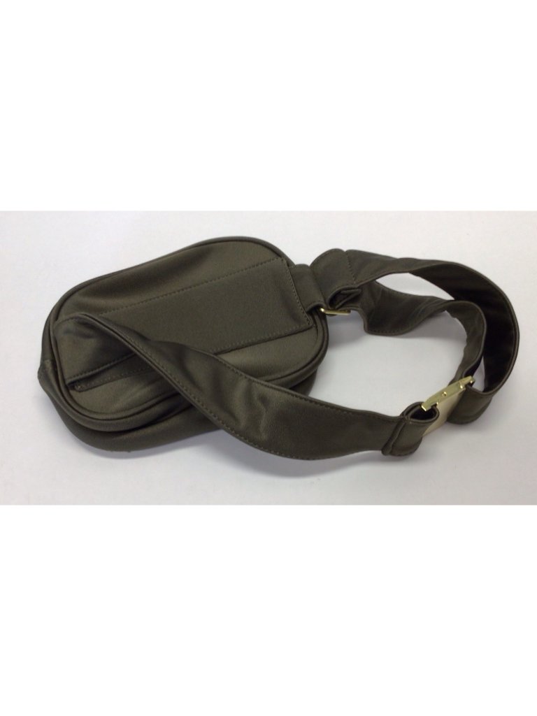 My Sunday Ski Belt Bag Fanny Pack Green Sherpa Gold — image 2 of 8